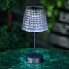 Szolár asztali lámpa - hidegfehér LED - műanyag - 26 x 12 cm