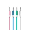 AUX adatkábel - 3,5 mm jack szilikon bevonat 1 m