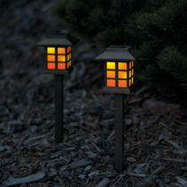 LED-es szolár lámpa lángokat imitáló 29 cm