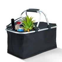 Thermo összecsukható bevásárlókosár - 49 x 28 x 25 cm - 21 L - 4 féle színben