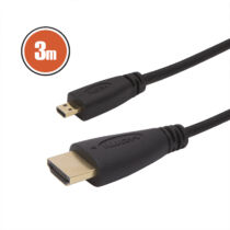 Micro HDMI - HDMI kábel 3 m