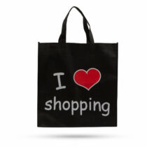 Bevásárlótáska - "I love shopping" - 40 x 40 cm