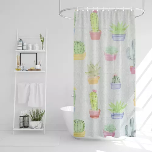 Fürdőszobai zuhanyzó zuhanyfüggöny - 180 x 180 cm 