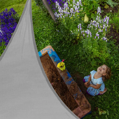 Napvitorla - 2 x 2 x 2 m - szürke