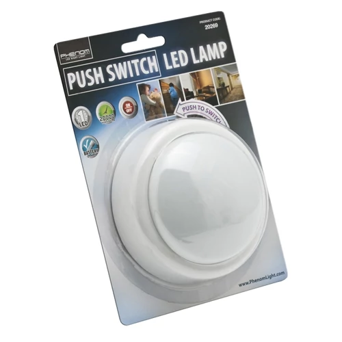 Nyomógombos LED lámpa