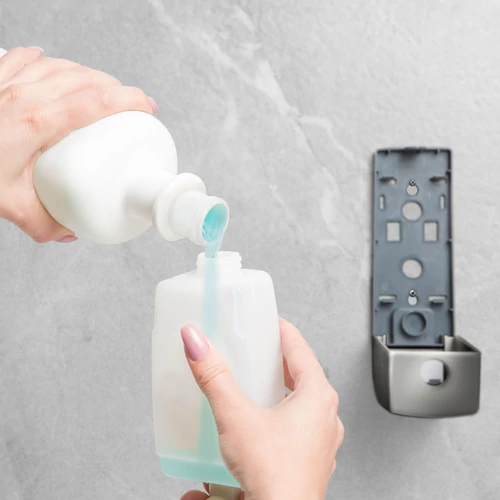 Szappanadagoló - kézzel működtethető - 350 ml - fali