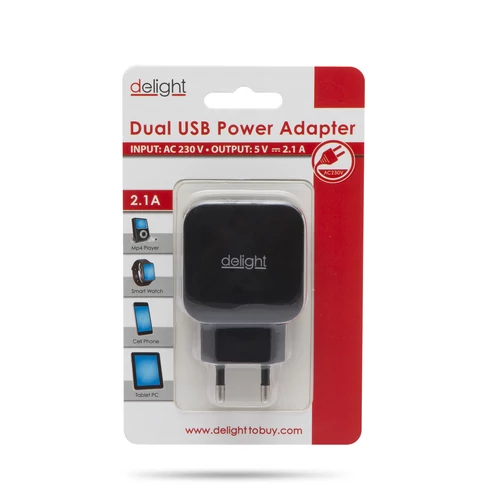 USB Hálózati adapter 2xUSB