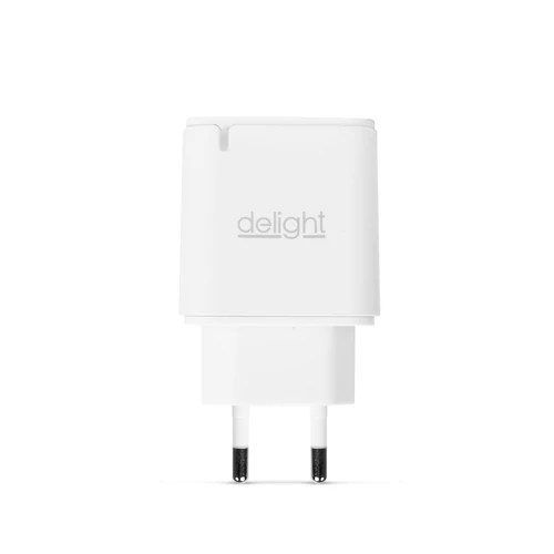 Hálózati USB-A és USB Type-C aljzat - gyorstöltő PD20W 5V 3A adapter