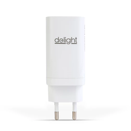 Hálózati USB-A és dupla USB Type-C aljzat - gyorstöltő PD45W 5V 3A adapter