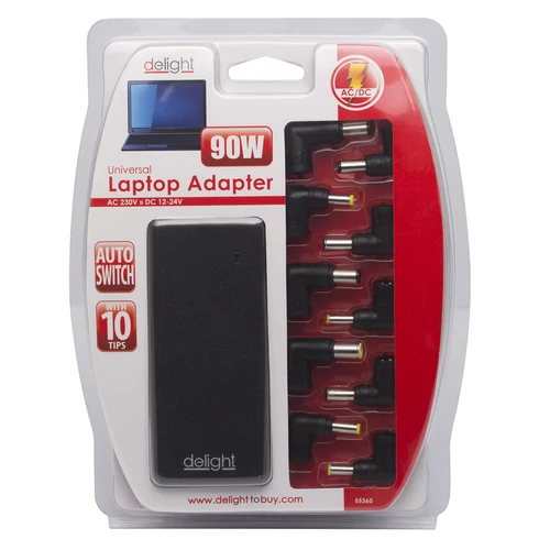 Univerzális laptop/notebook töltő adapter tápkábellel 12 - 24V / 5 - 6A 90W
