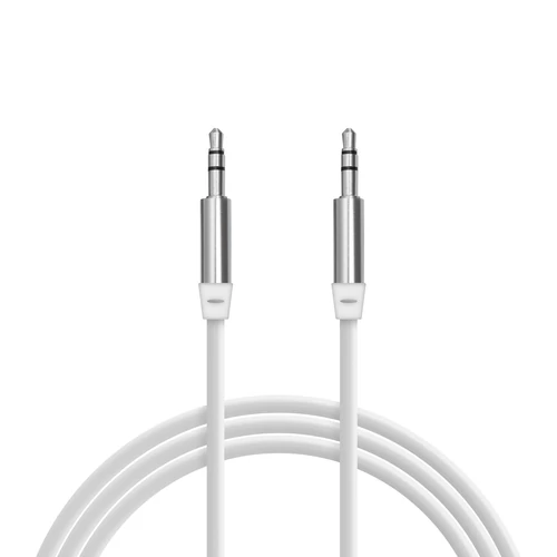 AUX adatkábel - 3,5 mm jack szilikon bevonat 1 m