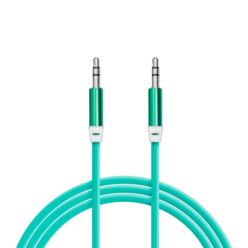 AUX adatkábel - 3,5 mm jack szilikon bevonat 1 m