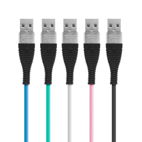Adatkábel - iPhone "lightning" szilikon bevonat 1 m