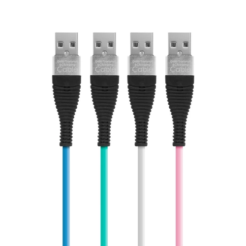 Adatkábel - microUSB  szilikon bevonat 1 m