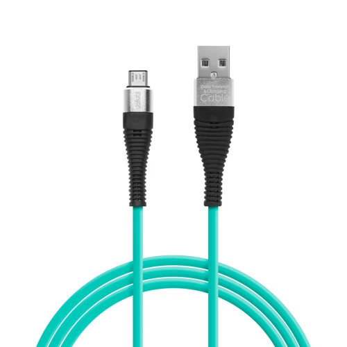 Adatkábel - microUSB  szilikon bevonat 1 m