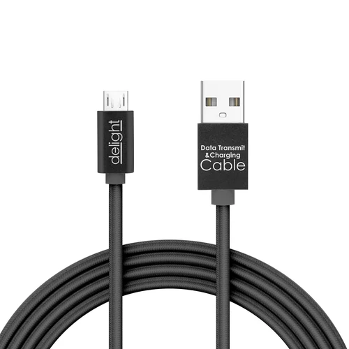 Adatkábel - MicroUSB LED fénnyel 1 m