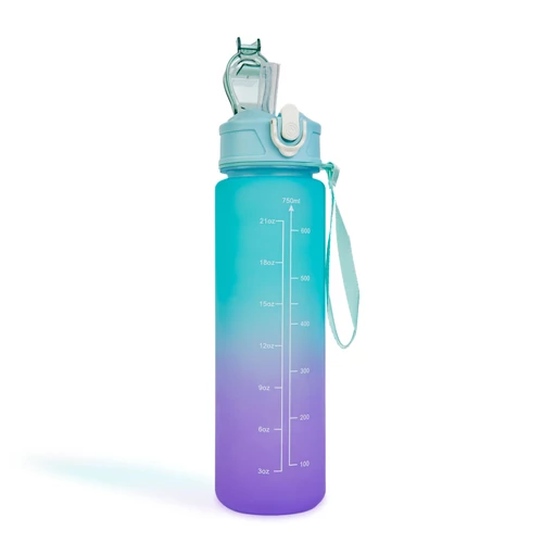 Sport kulacs - 750 ml - opálos - színátmenetes