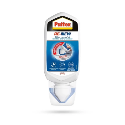 Speciális vízálló és penészgátló szilikon tömítés fuga felújító applikátor 80 ml fehér